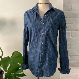 Levi’s polka dot button down top